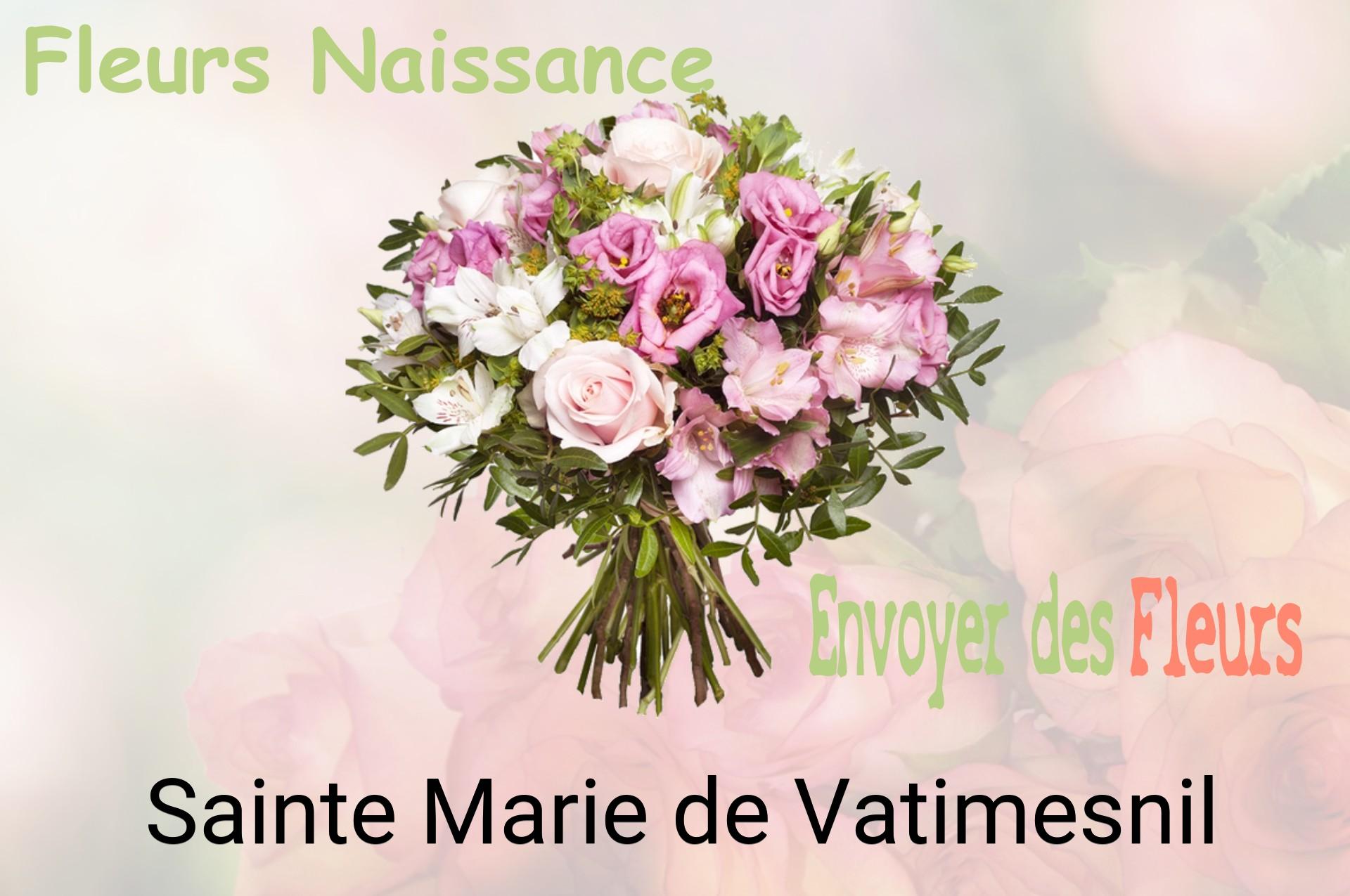 Bouquet de fleurs de naissance livré à Sainte-Marie-de-Vatimesnil