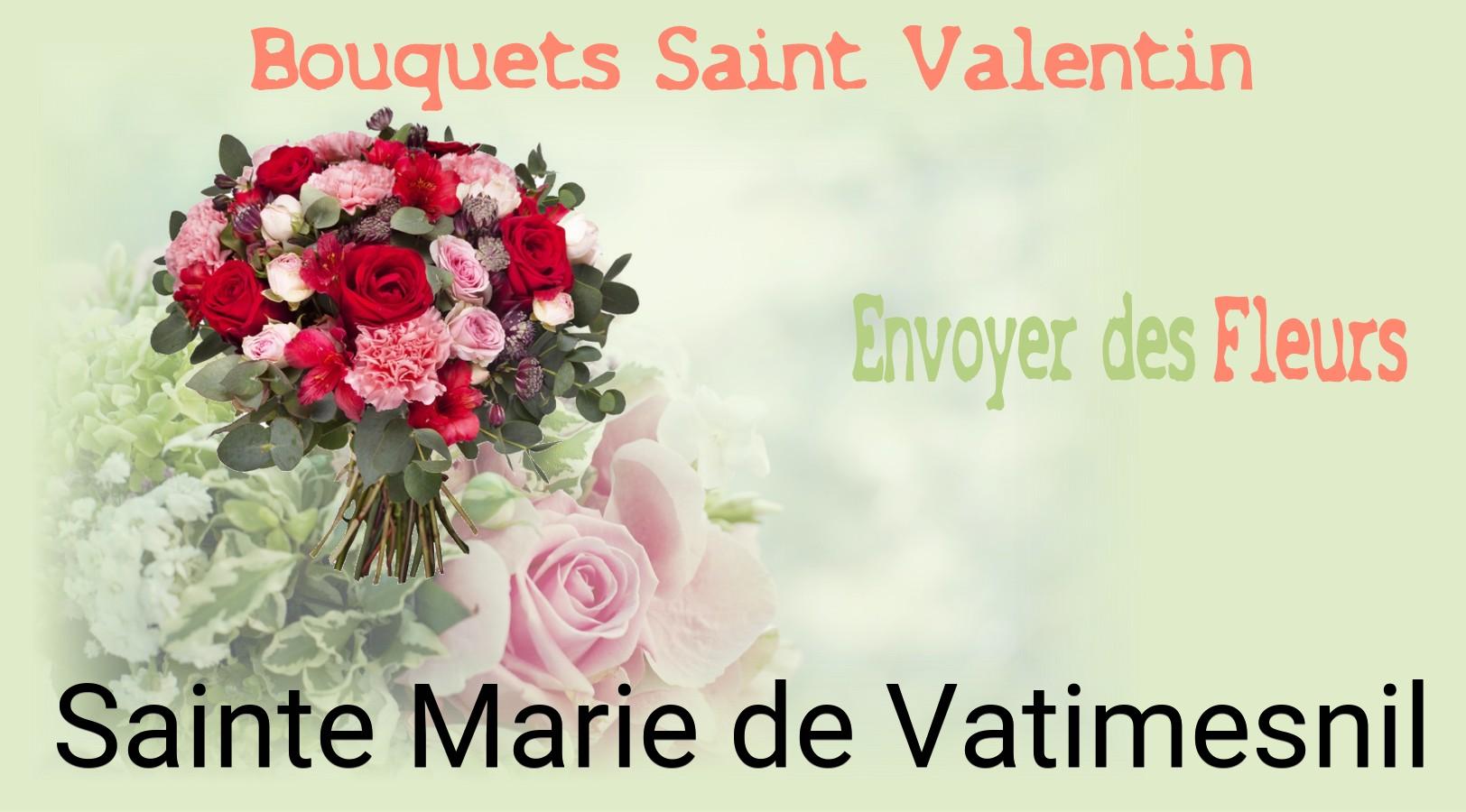 Roses de Saint-Valentin livrées à Sainte-Marie-de-Vatimesnil